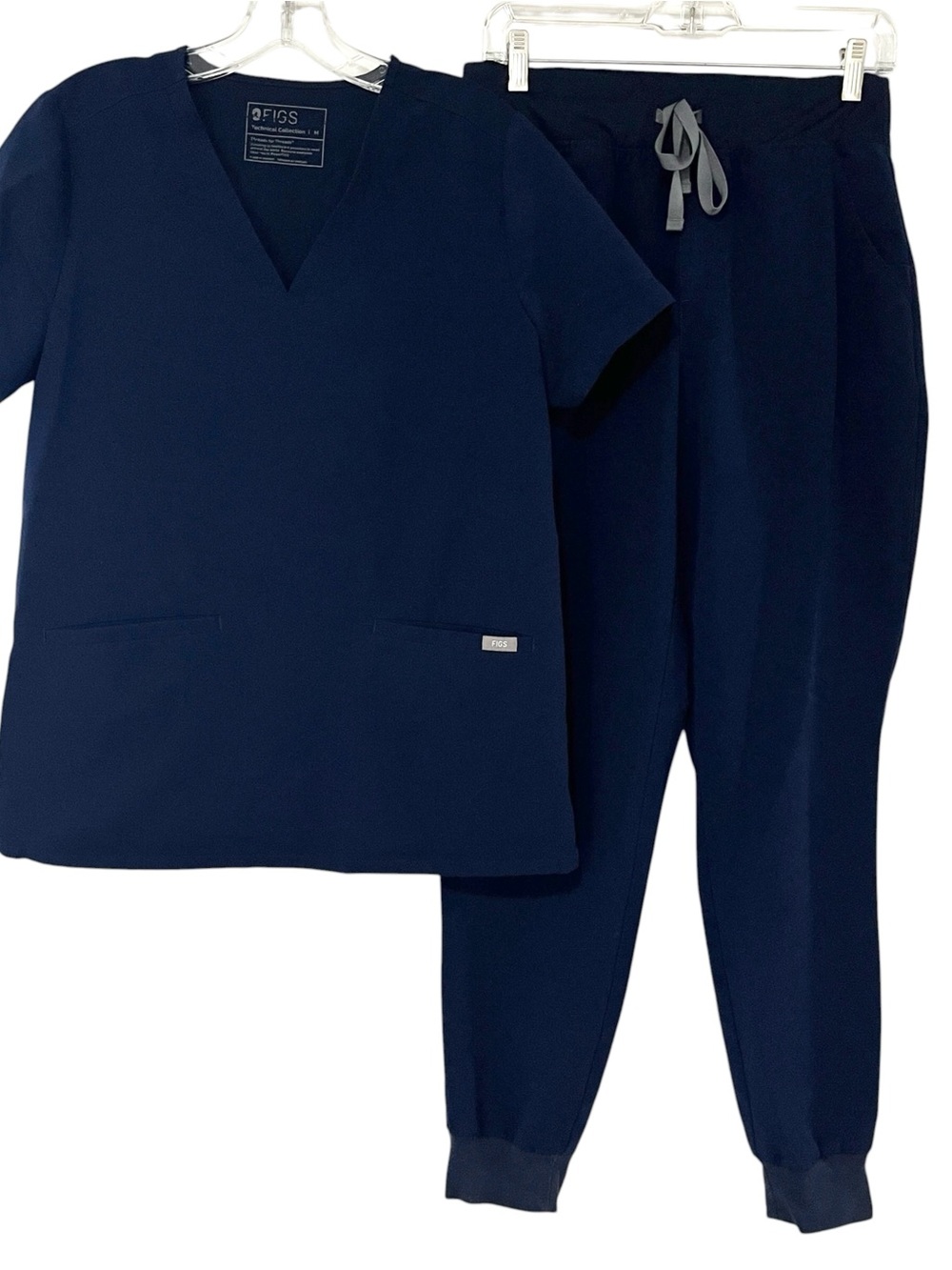 FIGS Casma Top Zamora Pant Scrub Set Navy M Healthcare Nursing Medical Uniform